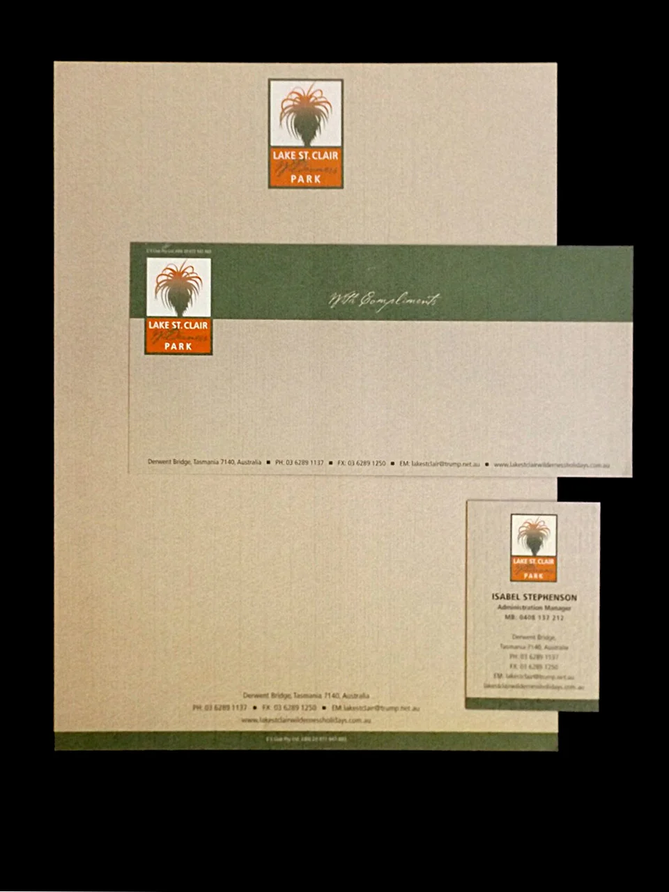LAKE ST. CLAIR WILDERNESS PARK - Brand design, business collaterals, map illustration and brochure design.