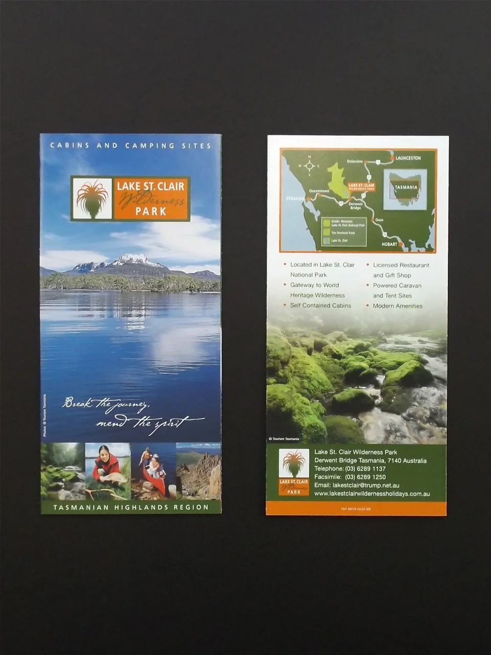 LAKE ST. CLAIR WILDERNESS PARK - Brand design, business collaterals, map illustration and brochure design.