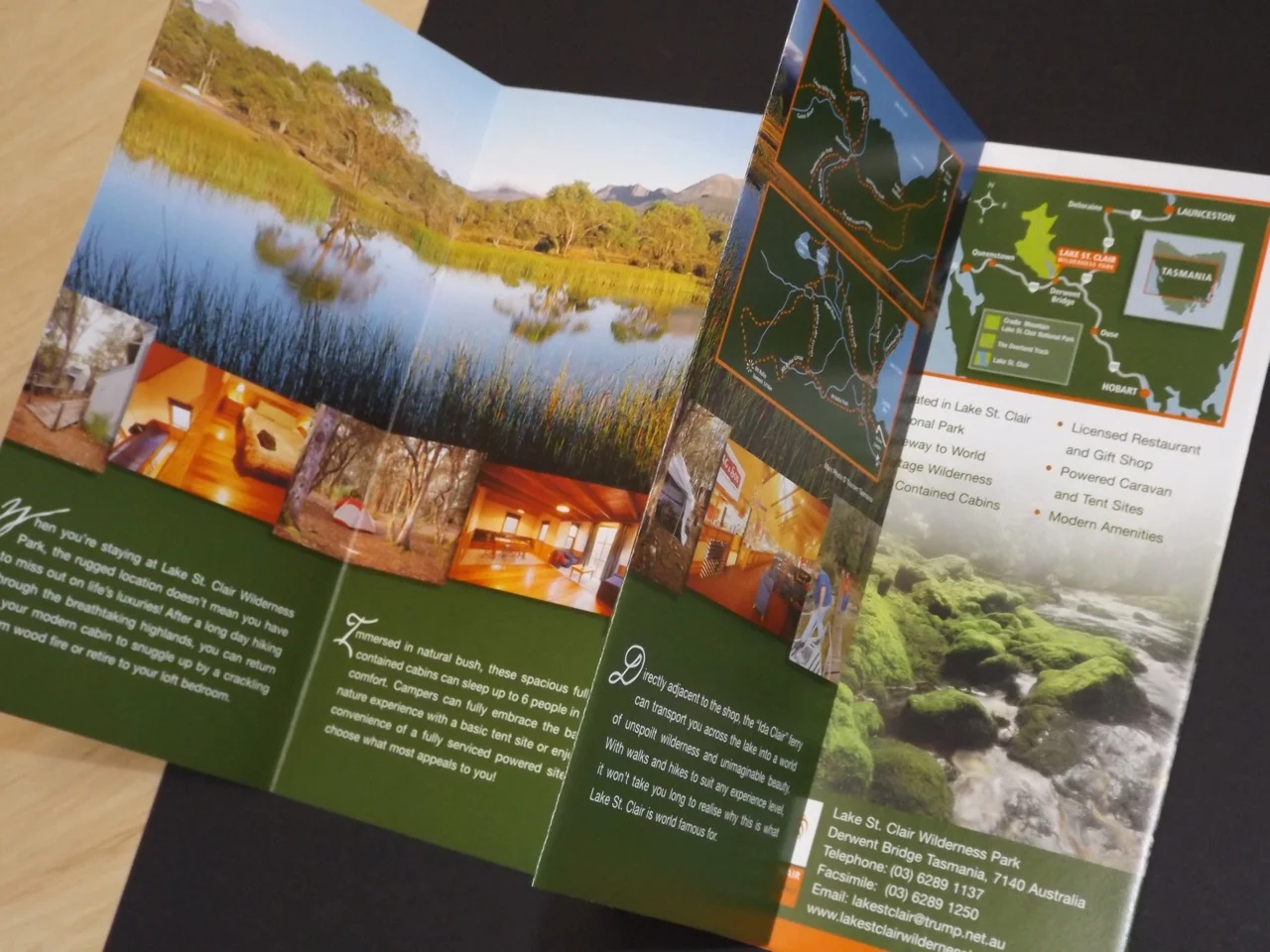 LAKE ST. CLAIR WILDERNESS PARK - Brand design, business collaterals, map illustration and brochure design.