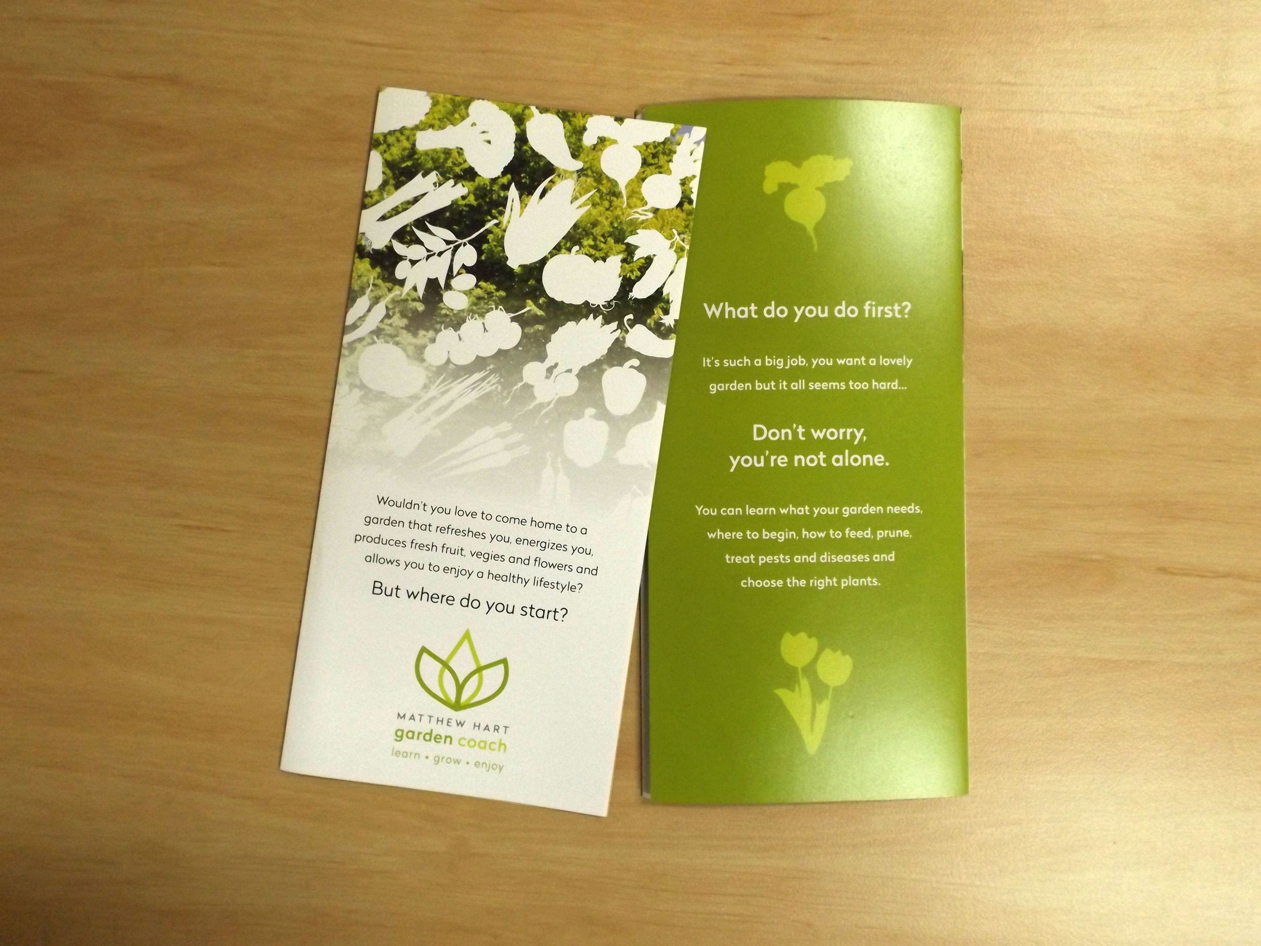 MATTHEW HART GARDEN COACH - Eco Brochure Design and Printing Geelong
