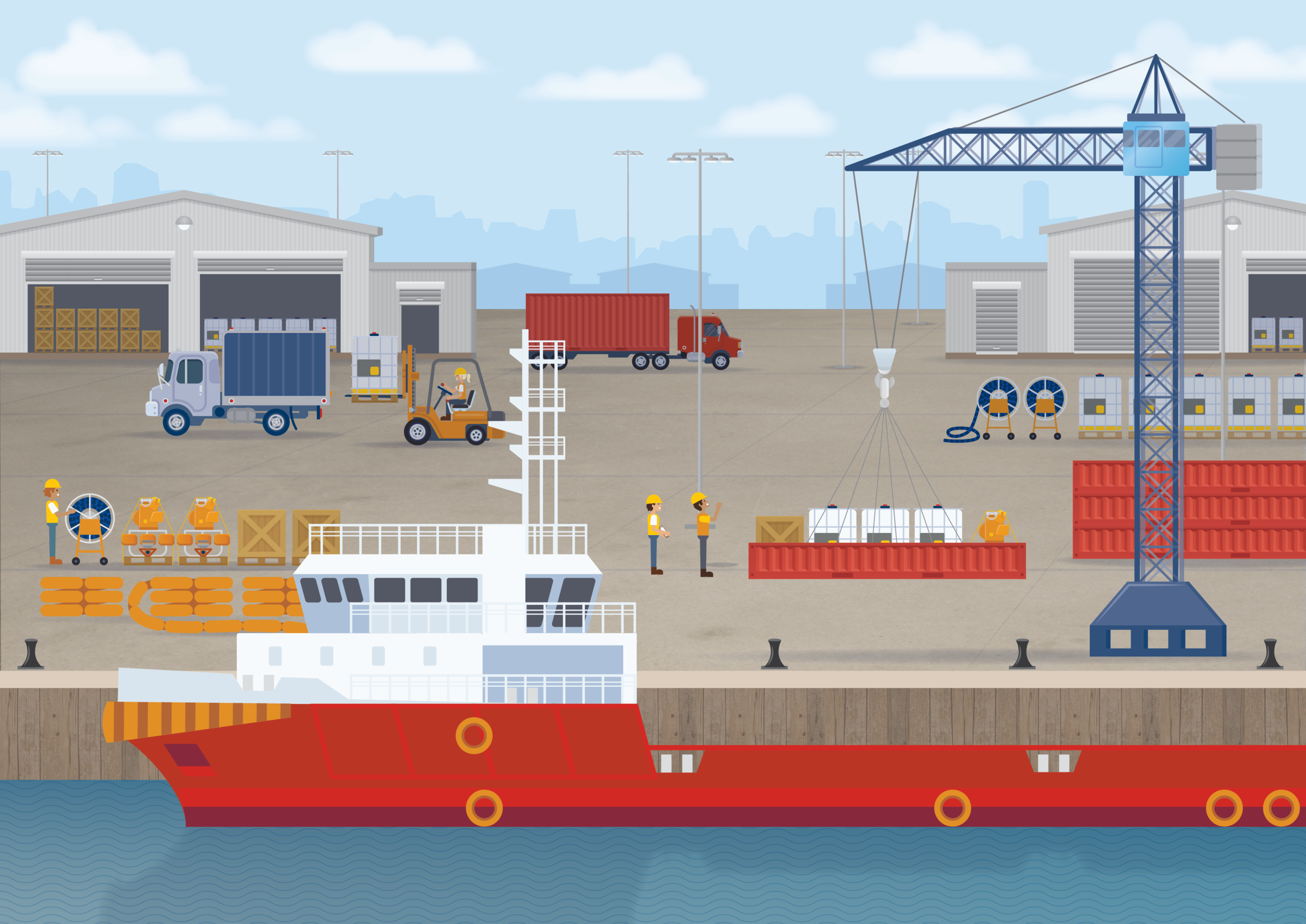 AMSC - Wharf Illustration