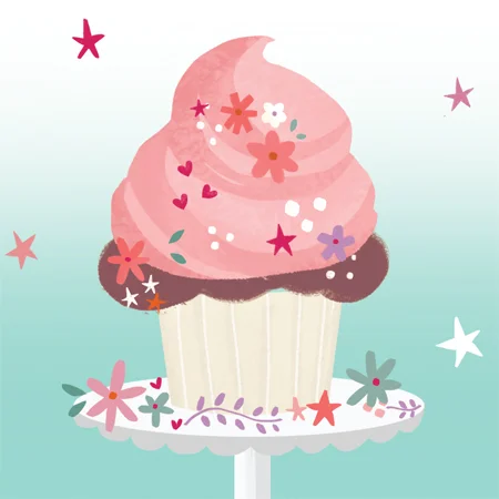 Cupcake Everyday Card 2014 © Up with paper