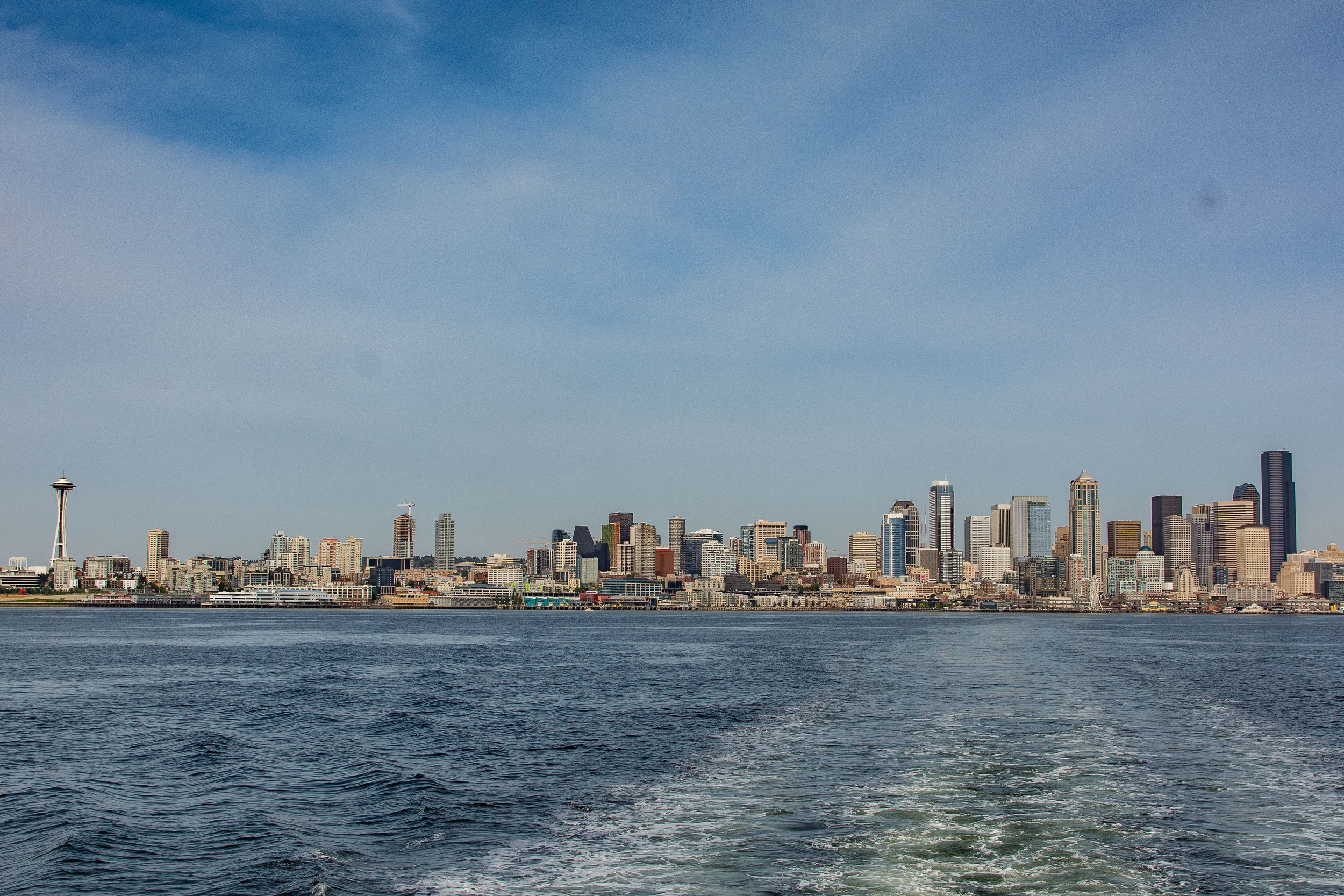 Seattle skyline from Puget Sound.