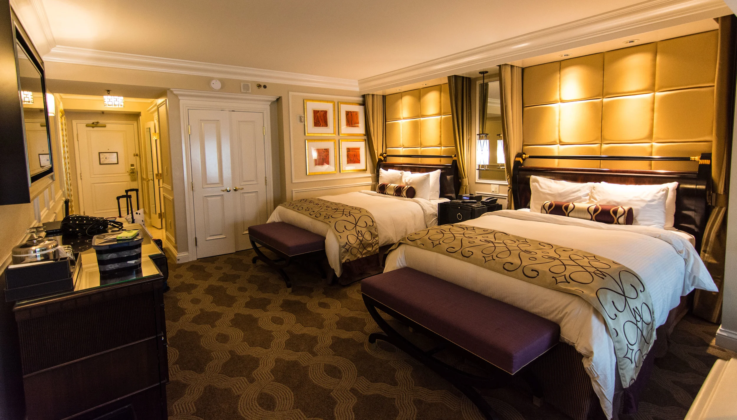 Our room at The Venetian. Swanky.