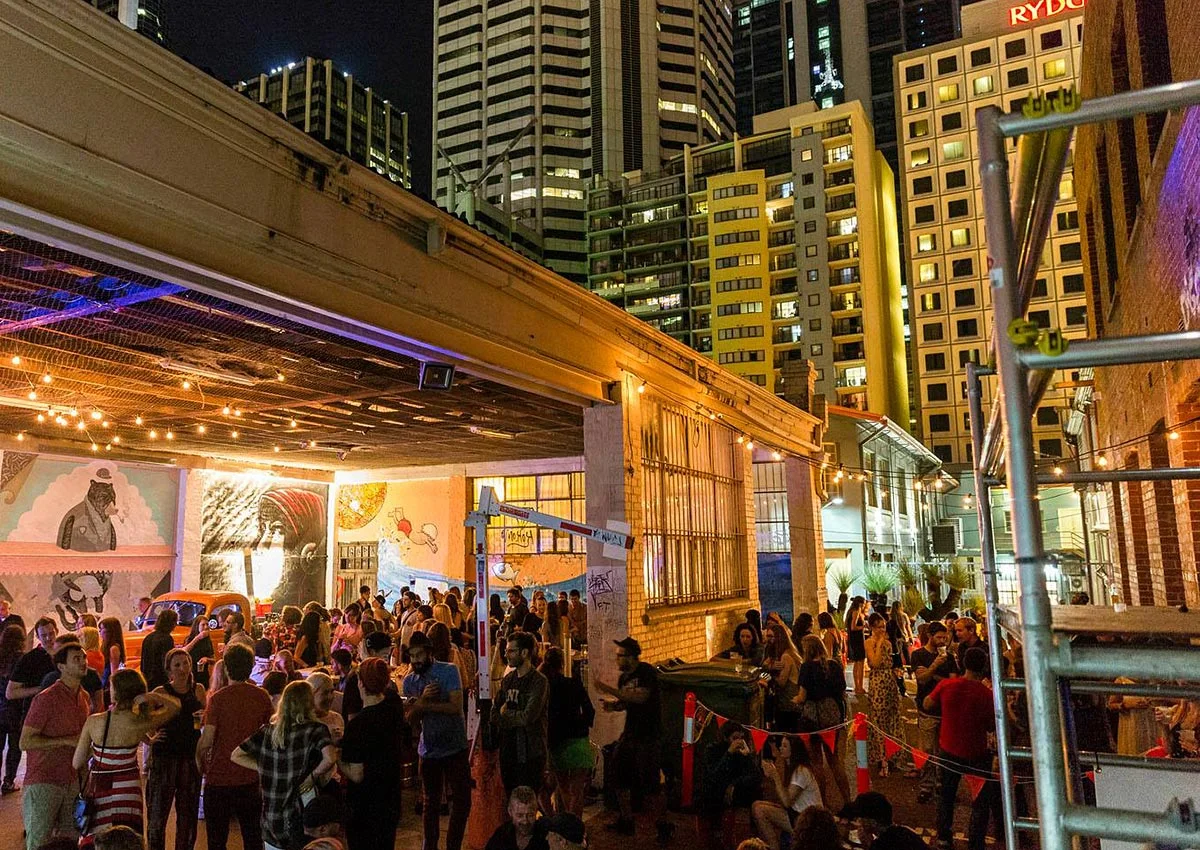 Closing Night party in Wolf Lane carpark. photo Luke Shirlaw
