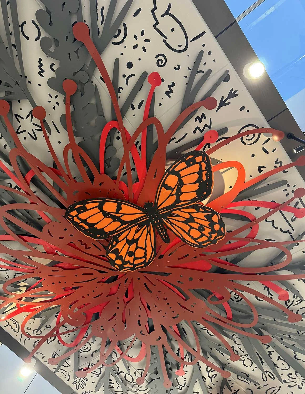 Eglinton Station ceiling artwork 1