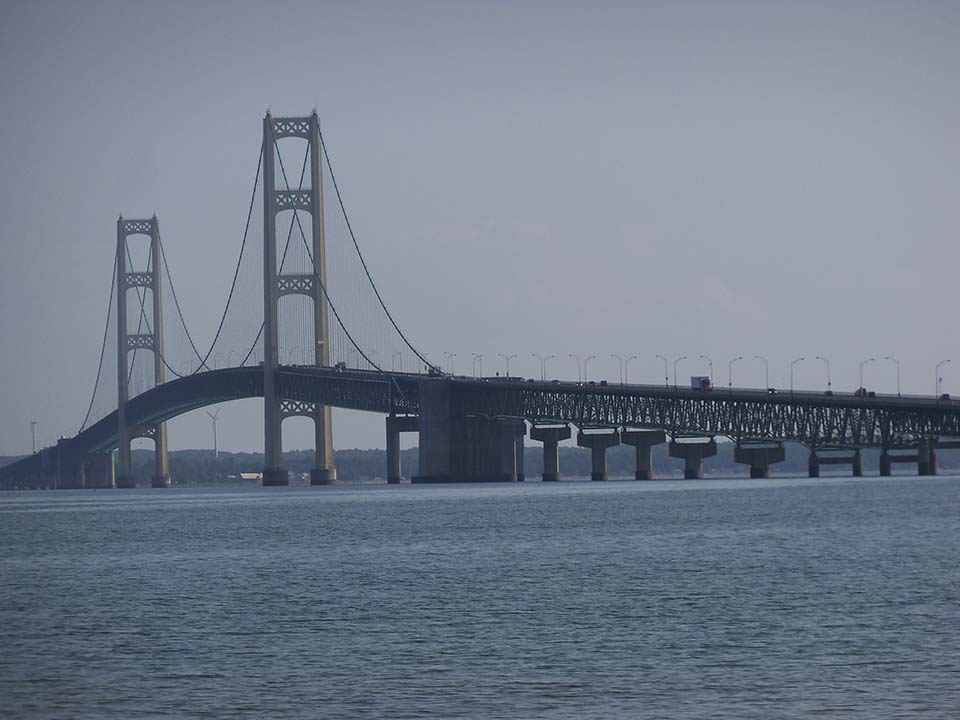 Over the bridge to Michigan