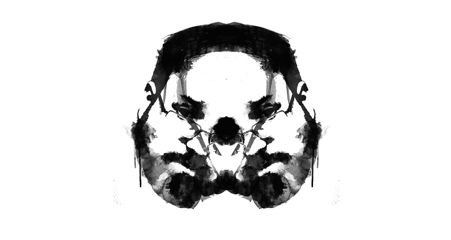 An illustration of Eric Papenfuse, mayor of Harrisburg. This accompanied an article that began by referring to a Rorschach test.