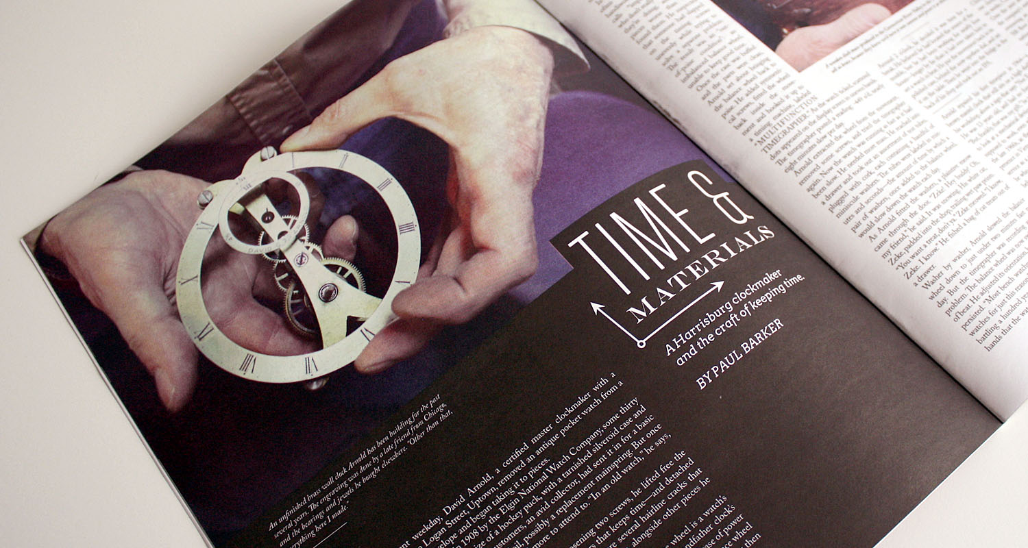 One of my favorite profile pieces by Paul Barker. It was fun photographing all of the clock parts in David Arnold's tiny repair shop. Him and his wife also sell their own honey, so obviously I am a huge fan.