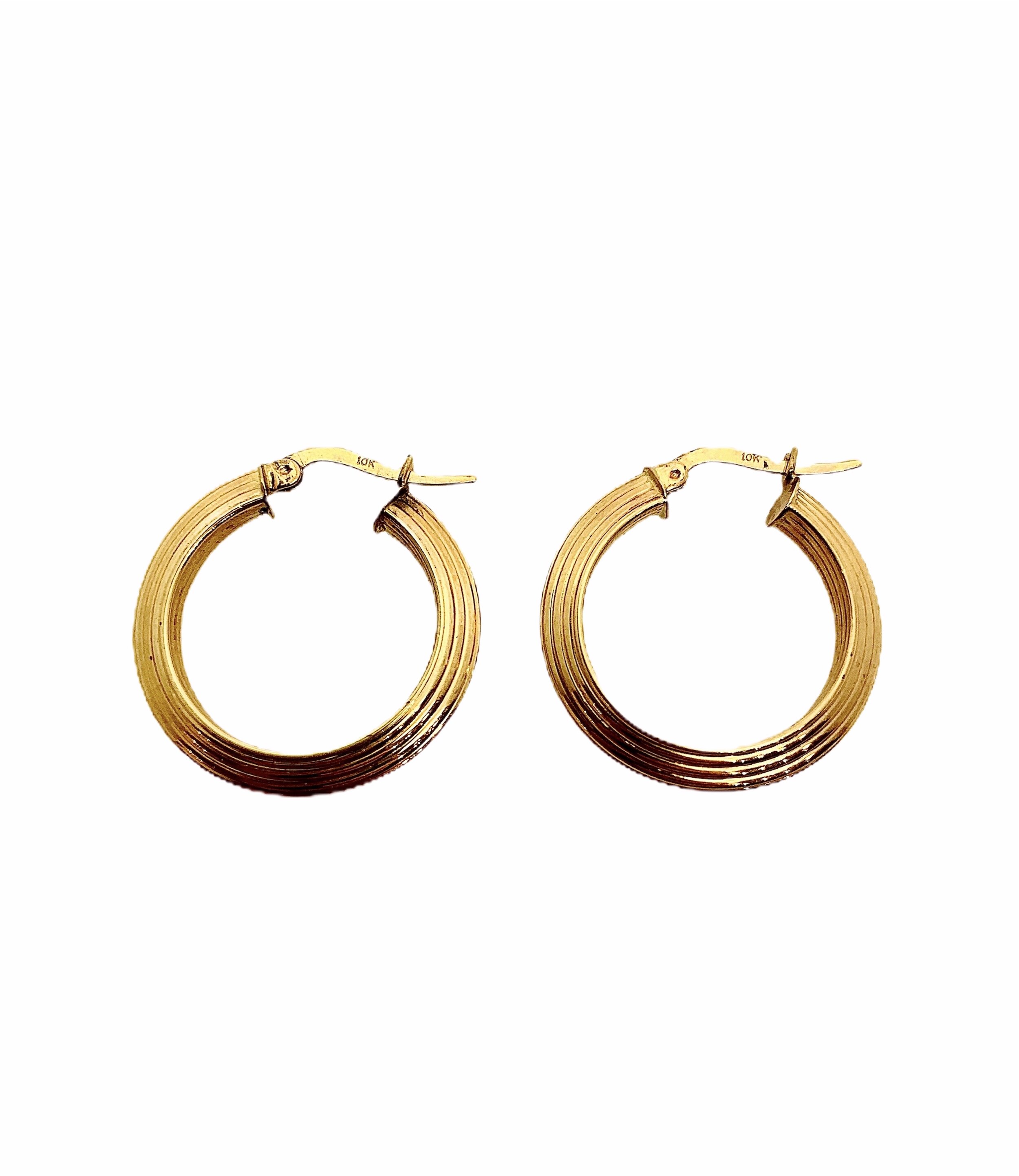 Striped Patterned Simple Hoops