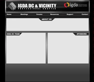 DC & Vicinity IGDA Web Site Design