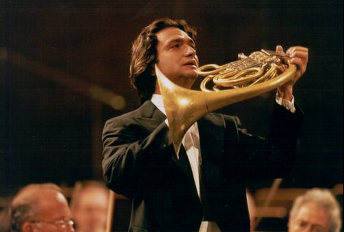 Alessio Allegrini has performed as solo or principal horn with virtually all of the world’s leading conductors, including Claudio Abbado, Simon Rattle, Mariss Jansons, Riccardo Muti, Myung-Whun Chung, Bernard Haitink, and Daniel Barenboim. Winner of prizes in both the Prague Spring International Competition and the Munich International Competition, Mr. Allegrini held first chair in the Orchestra of La Scala for eight years, and subsequently served as guest principal horn of the Berlin Philharmonic for an entire season, including their residency at the Salzburg Festival, numerous recordings and DVDs. Since 2004, he has been the principal horn soloist with the Orchestra of the Academy of Santa Cecilia in Rome. At the invitation of Claudio Abbado, Mr. Allegrini has served as principal horn of the Mozart Orchestra and he is the solo first horn of the Lucerne Festival Orchestra. Highlights of past seasons include a European tour as solo horn in Mahler’s Fifth Symphony with the Bavarian Radio Symphony Orchestra under Mariss Jansons; Strauss Horn Concerto No. 2 with La Scala under Riccardo Muti; and Mozart concertos under Claudio Abbado. In 2012 Deutsche Grammophon released the four Mozart horn concertos recorded live with Mr. Allegrini as soloist with Mr. Abbado. Mr. Allegrini is an International Visiting Professor at the Royal Academy in London and holds master classes in Europe, South America and Japan. As conductor of the Human Rights Orchestra, Mr. Allegrini has collaborated with pianists Maria João Pires and Hélène Grimaud, violinist Isabelle Faust, and mezzo-soprano Laurie Rubin. He has led the orchestra in works of Mozart, Beethoven, Rossini, Mendelssohn, Brahms, Dvorak, Grieg, Respighi, Ravel, Kodaly, Stravinsky, Piazzolla, Ligeti, Adolphe, Marzocchi, and Panfili.