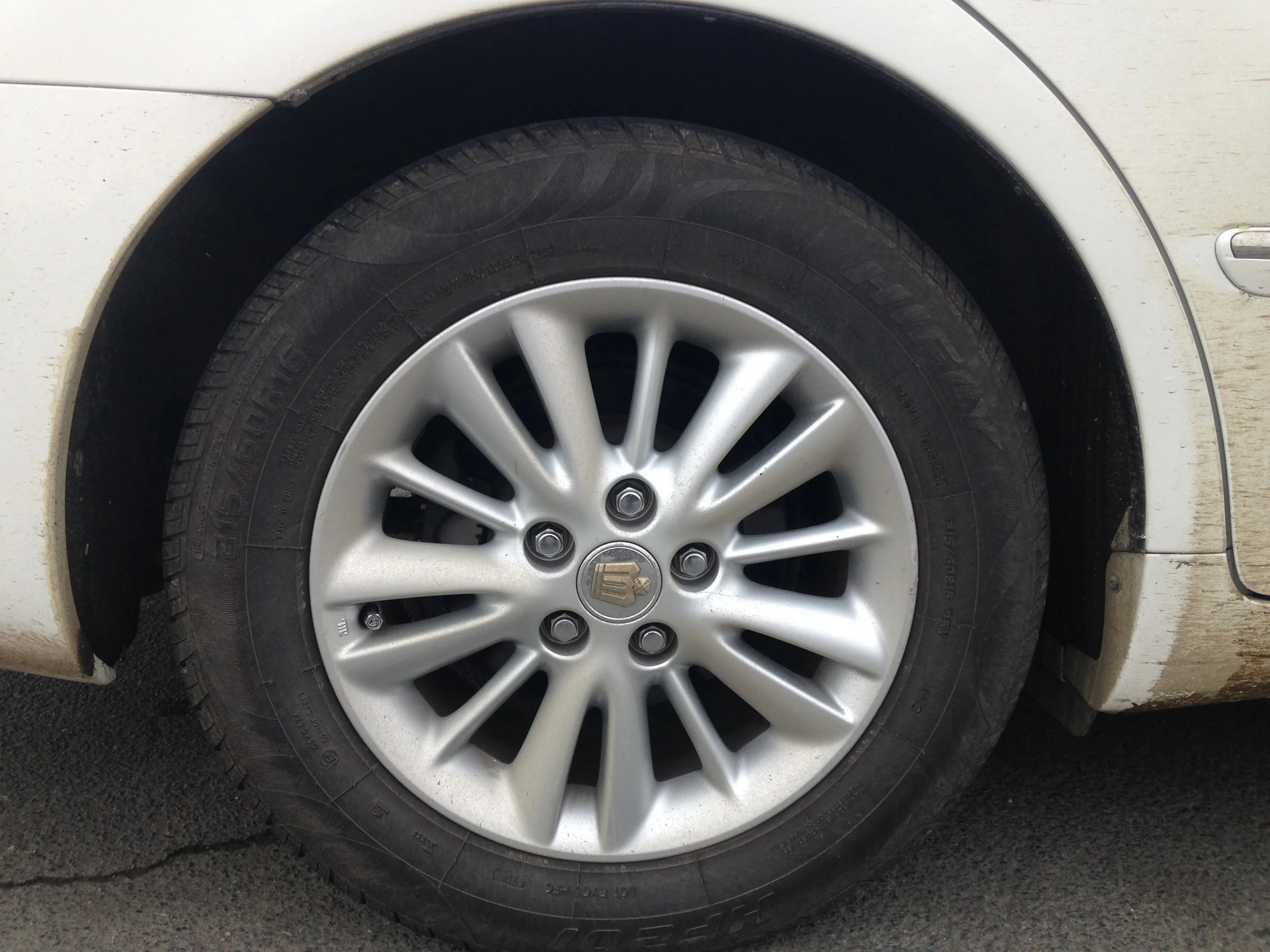 Car was muddy on the sides &amp; arches