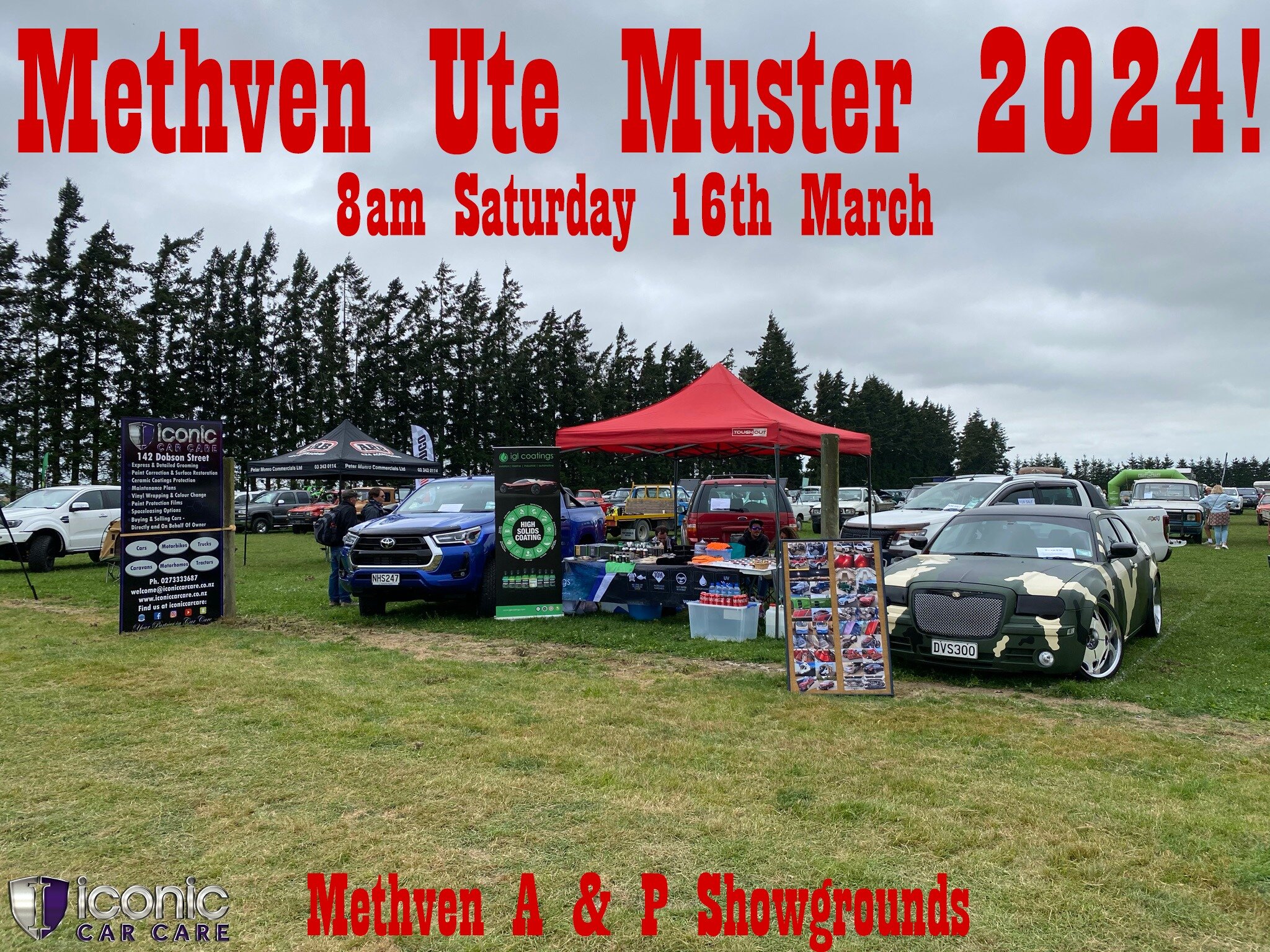 🔥See you at the Methven Ute Muster this weekend!🔥

On Saturday the 16th of March is the return of the Annual Methven Ute Muster and it's bigger and better than ever! Held alongside the Methven A&amp;P Show, the ute muster is a great experience for 