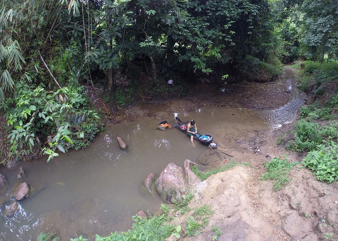 The water area of Fung Na consisting of a small spring and stream