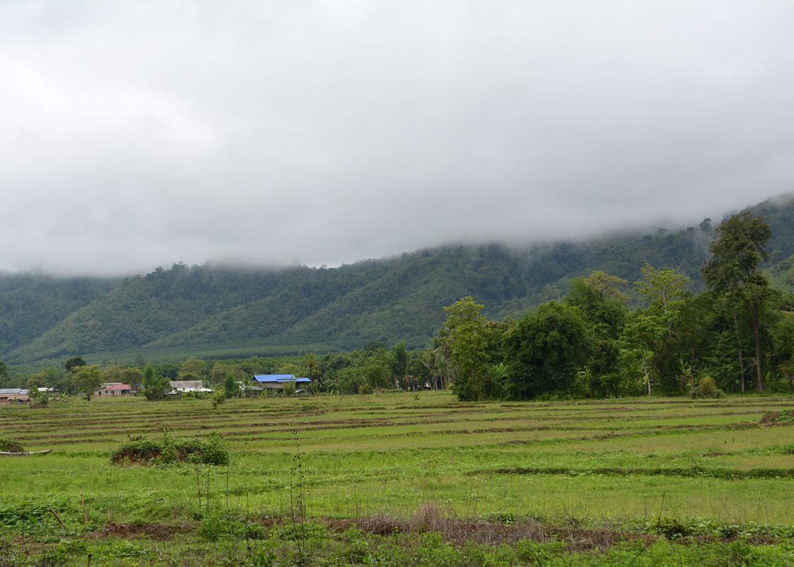 Rain clouds rolling in to Fung Na