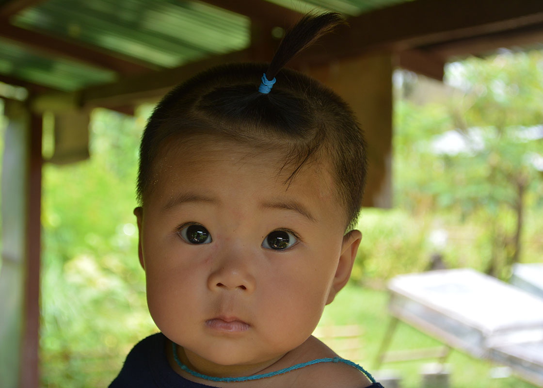 The super cute baby girl stayed through all 2 days of the workshop without crying once!
