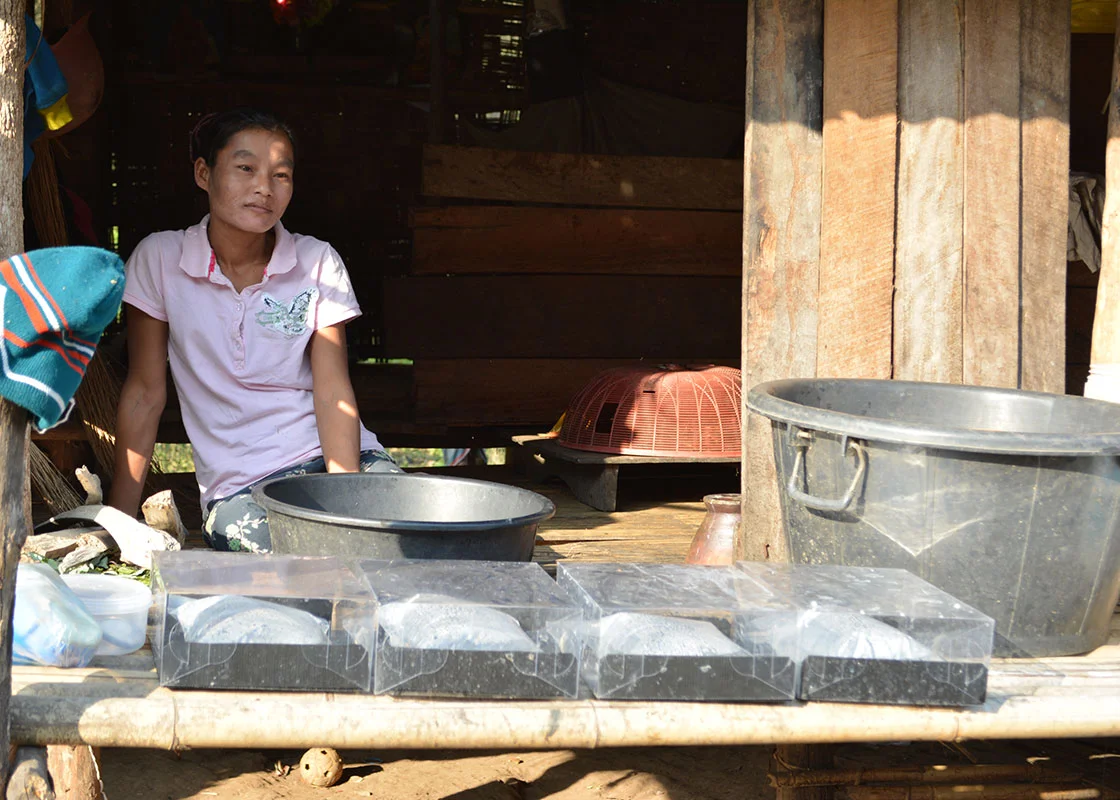 Another household in Fung Na used the space on their cooking/washing patio for exposing SODIS X to the sunlight.