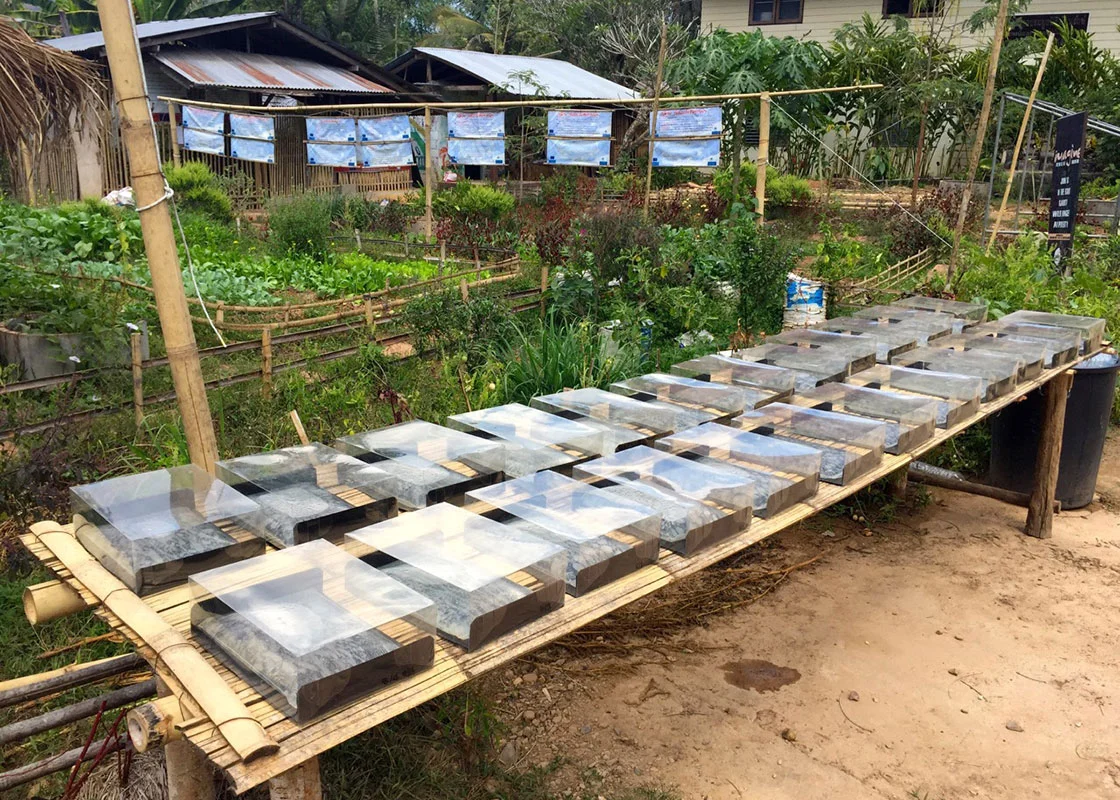 At Pattanarak, the experiments for the disinfection efficacy and material safety studies continued.
