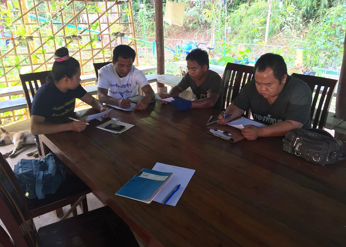 The team discussed a set of survey questions that would be used in the SODIS X usability study.