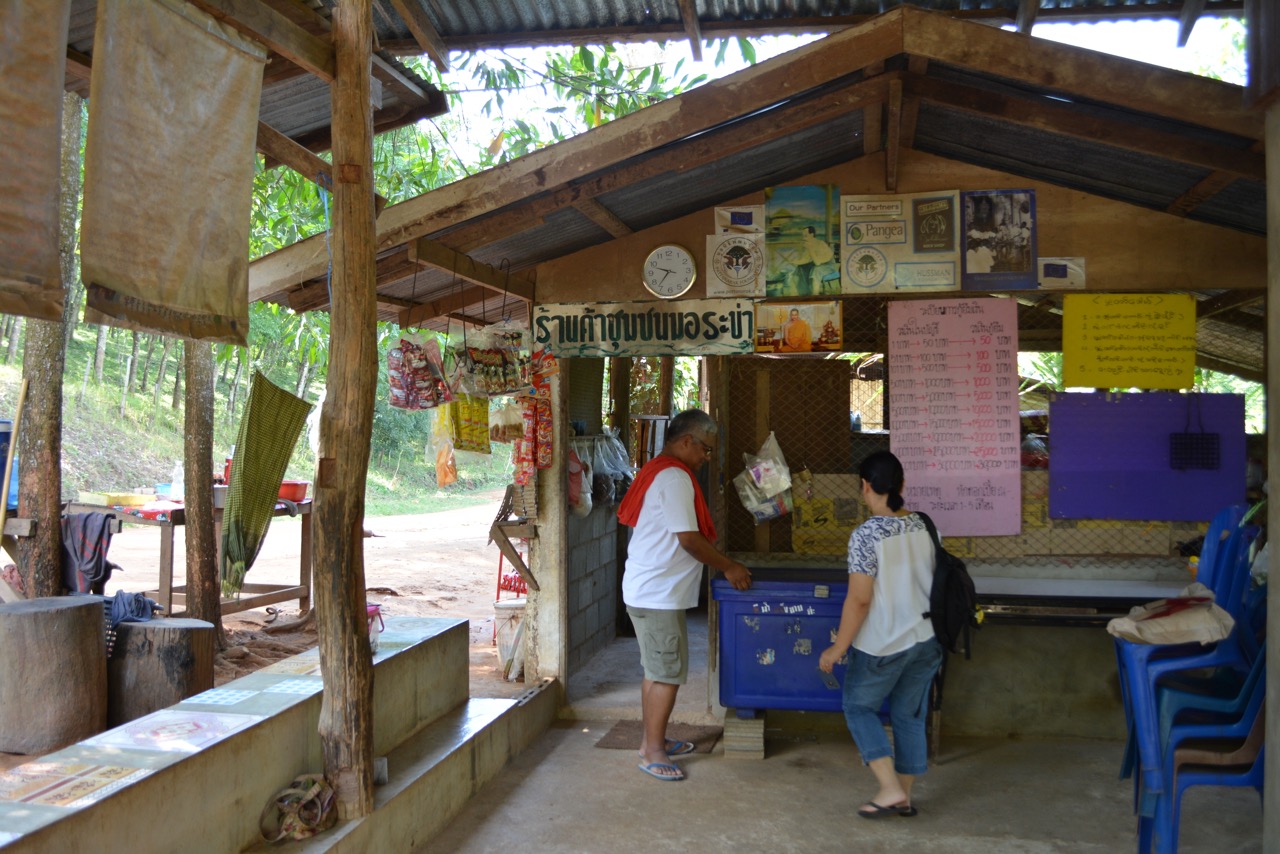 His family also rented a shop space from his community's saving group to sell grocery and ready-made food.