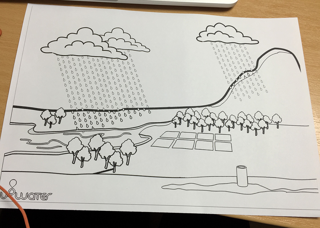 Parts of the materials were coloring sheets for the students to have fun while learning