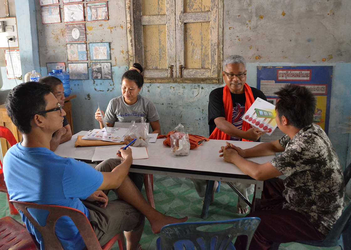 At PRF drop-in station at the border, we went over the execution plan with the local agent.