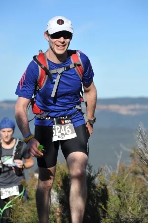 Smiling for the camera out on course