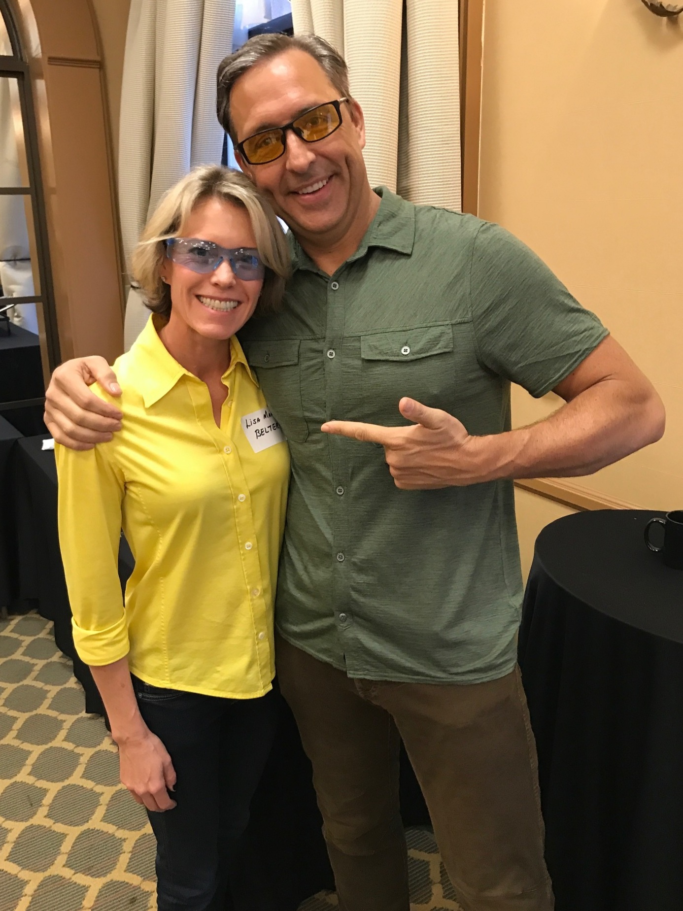 Lisa Belter with Dave Asprey (Bulletproof and Upgrade Labs)