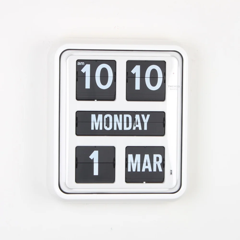 Twemco Calendar Flip Wall Clock Bq 170 Beautiful People