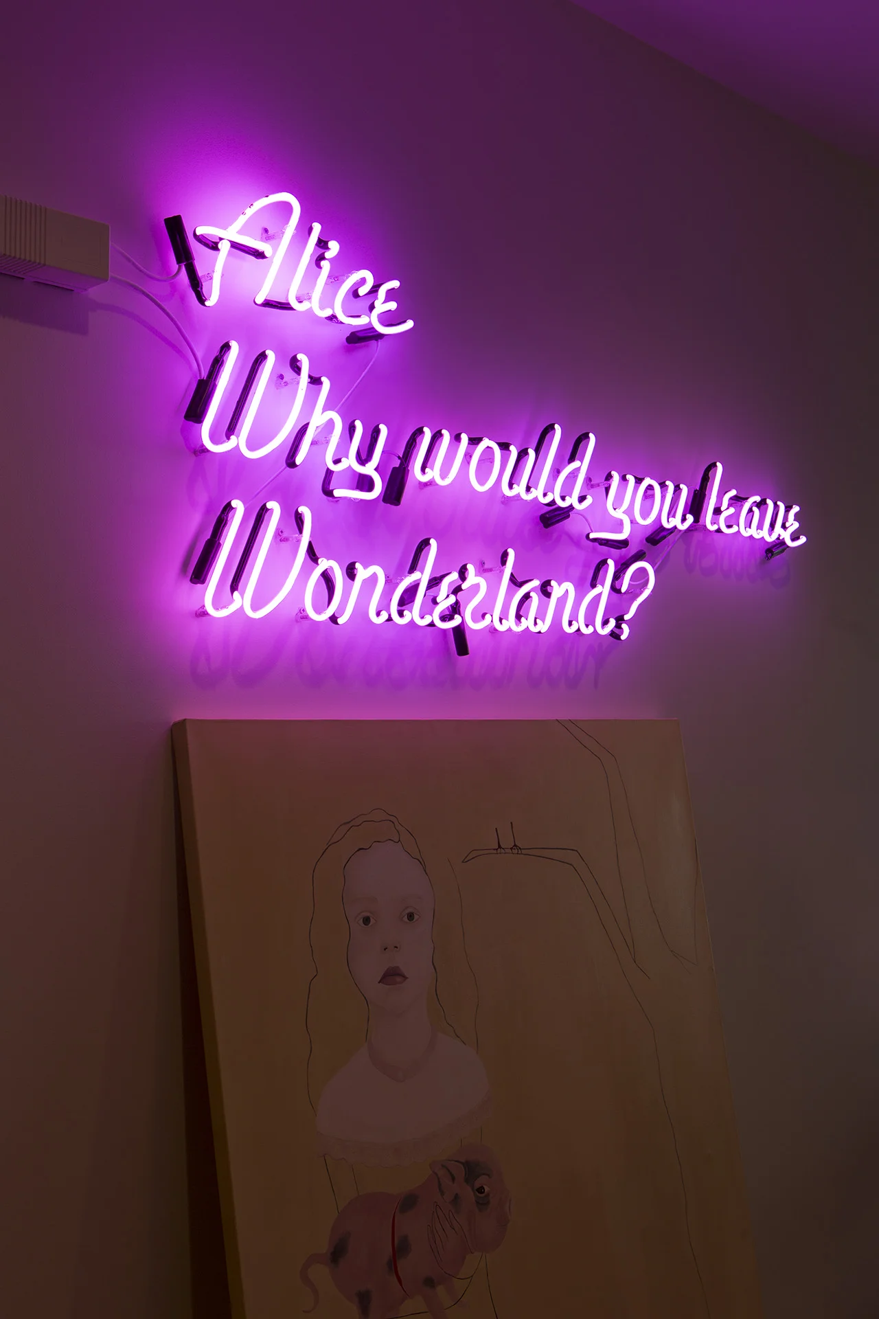 Custom neon sign.