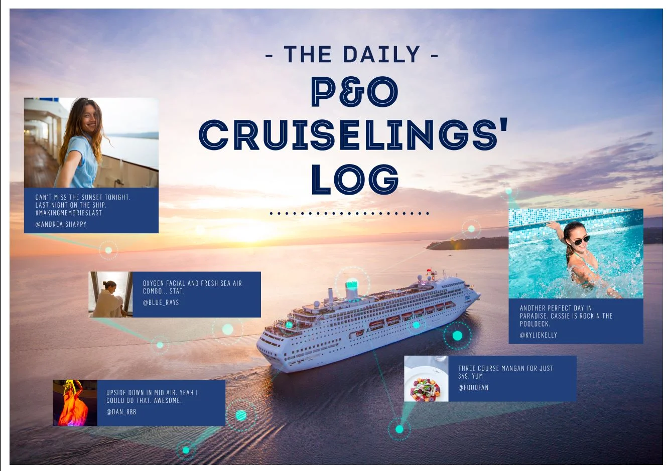 Live cruiseling 'tweet' inspired radio ads