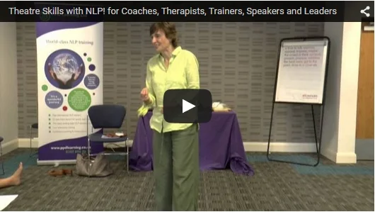 July 2015: Theatre Skills with NLP for therapists, coaches, trainers, speakers and leaders: The 'As-if' frame and Pacing and Leading
