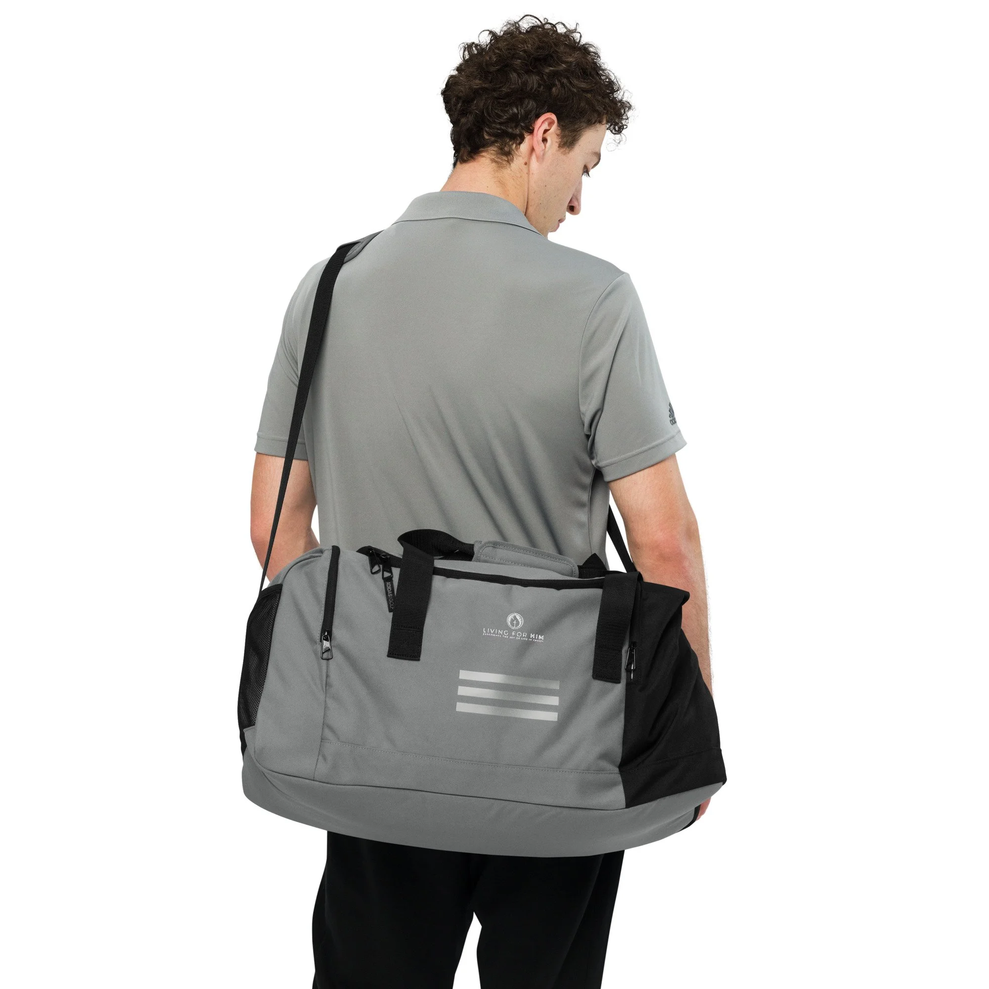 ◆adidas◆ duffel bag gray IW8620 Adidas Duffle Bag — Living For Him