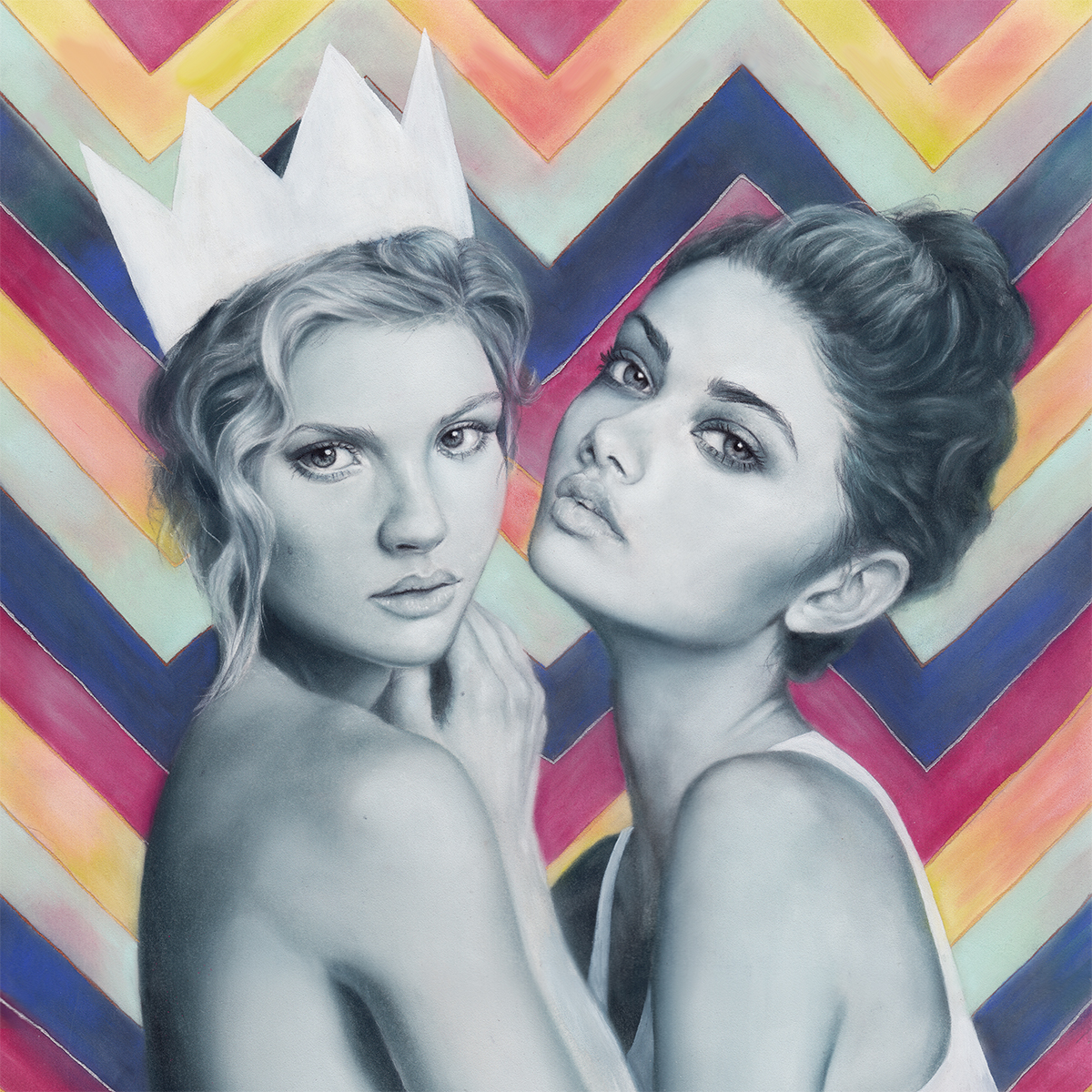   Untitled Two&nbsp; . Pastel and pencil on paper . 35 x 35 cm . 2014 2nd Annual Prisma Collective Show . WWA Gallery, Culver City, US&nbsp; 