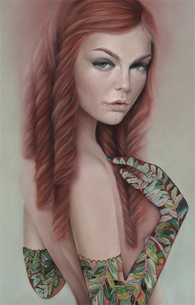   Ferrn &nbsp;. Pastel, watercolour and pencil on paper . 30 x 46 cm .&nbsp;Earthly Beings Solo . Thinkspace Gallery, Culver City, US 