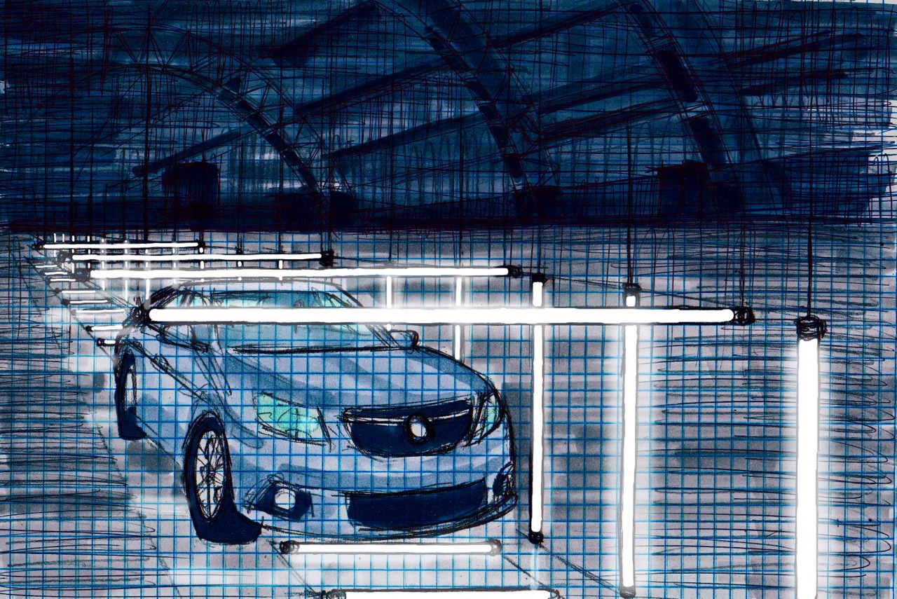 concept illustration of vehicle driving through tubes