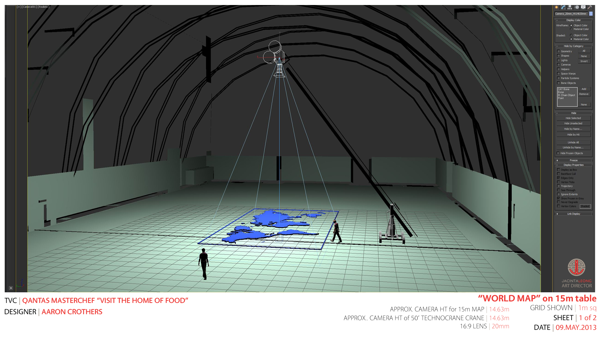 pre viz for camera move and set size