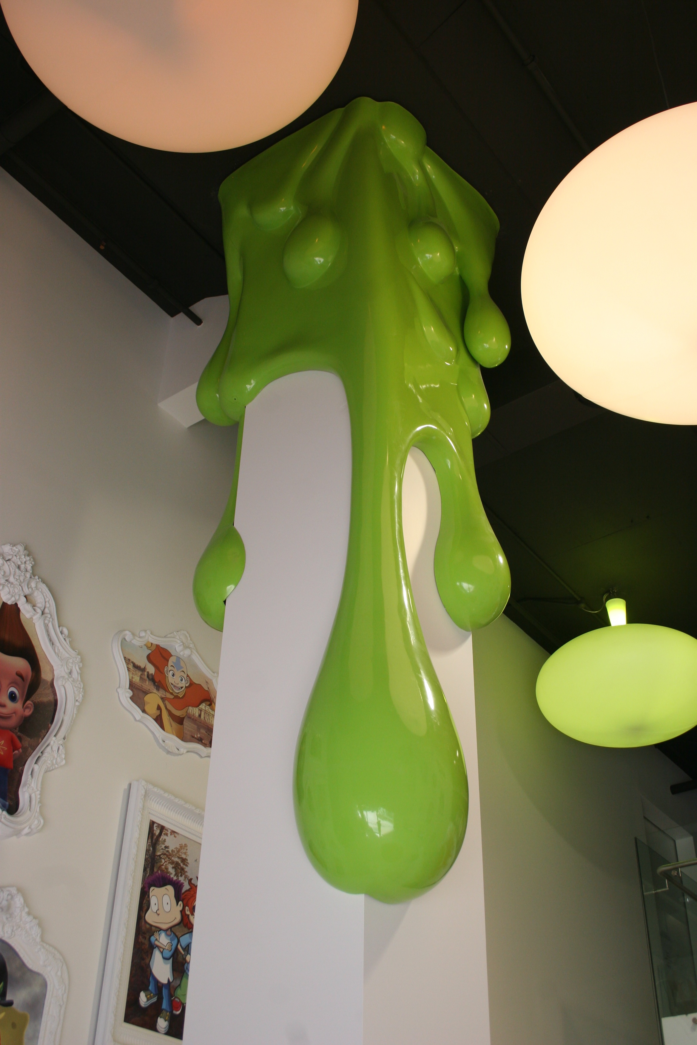 Installed slime column