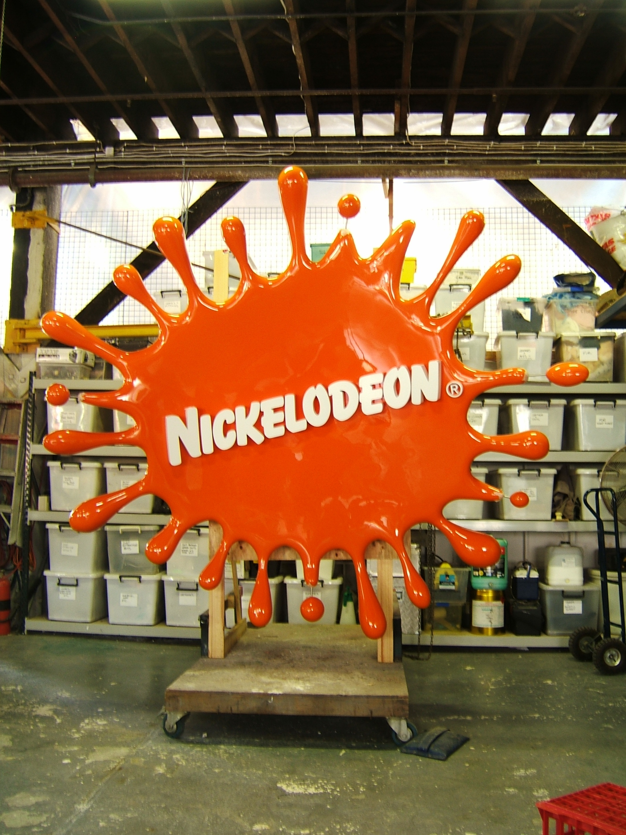 Finished sign awaiting installation