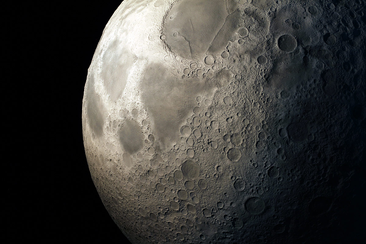 Close up of moon surface texture, constructed by Yippe ki yay 