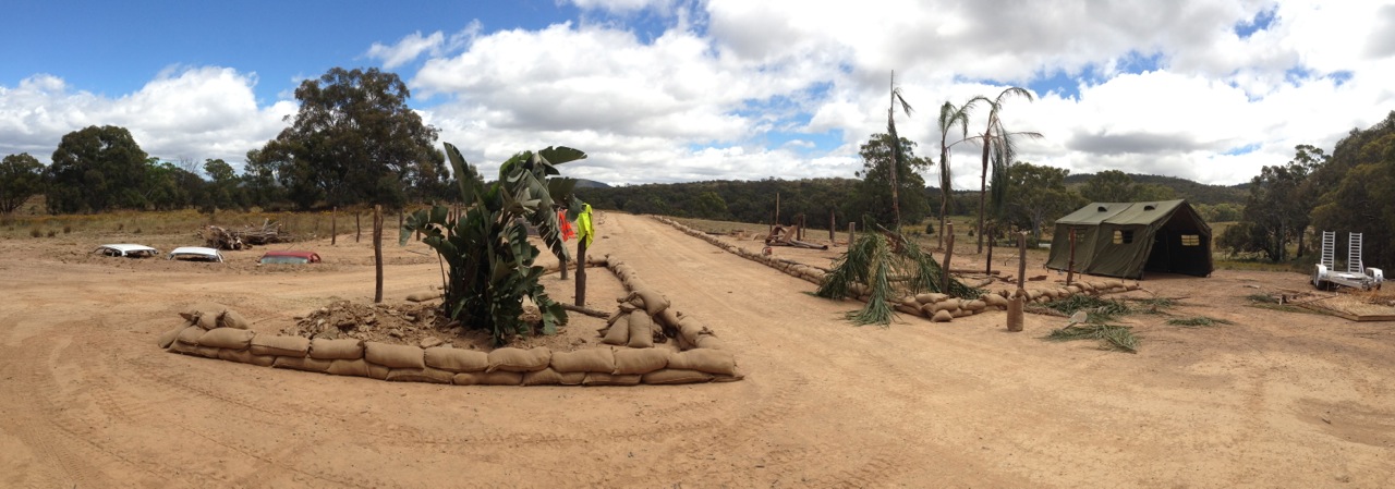 half dressed Humanitarian aid location