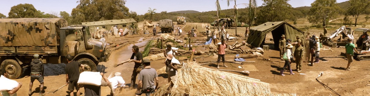 set during filming