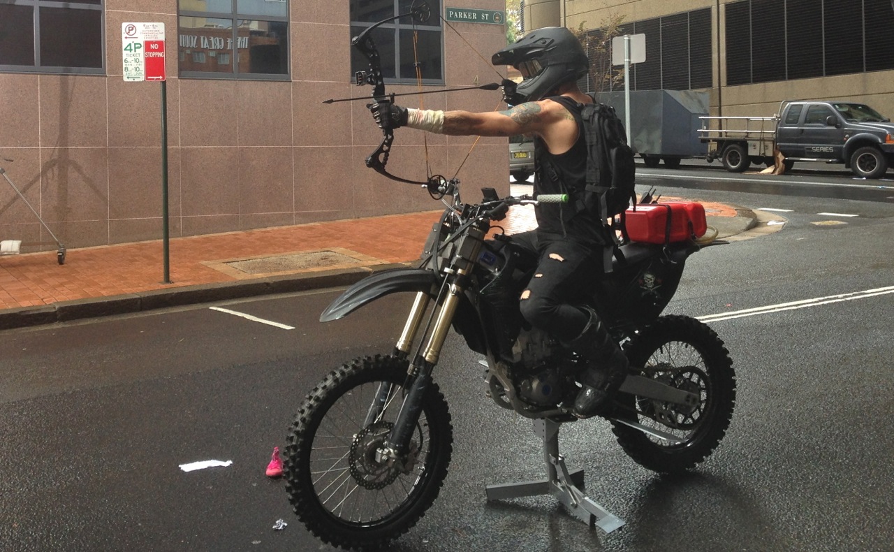 Dressed motorbike