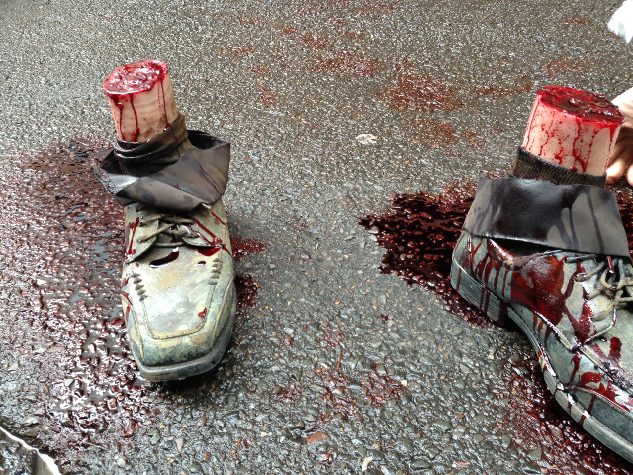 prosthetics made by Odd Studios