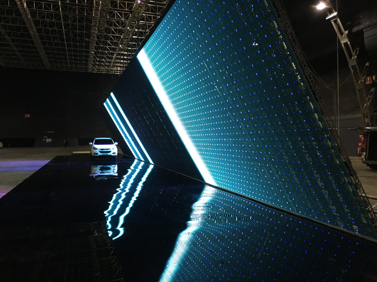 30m long LED wall