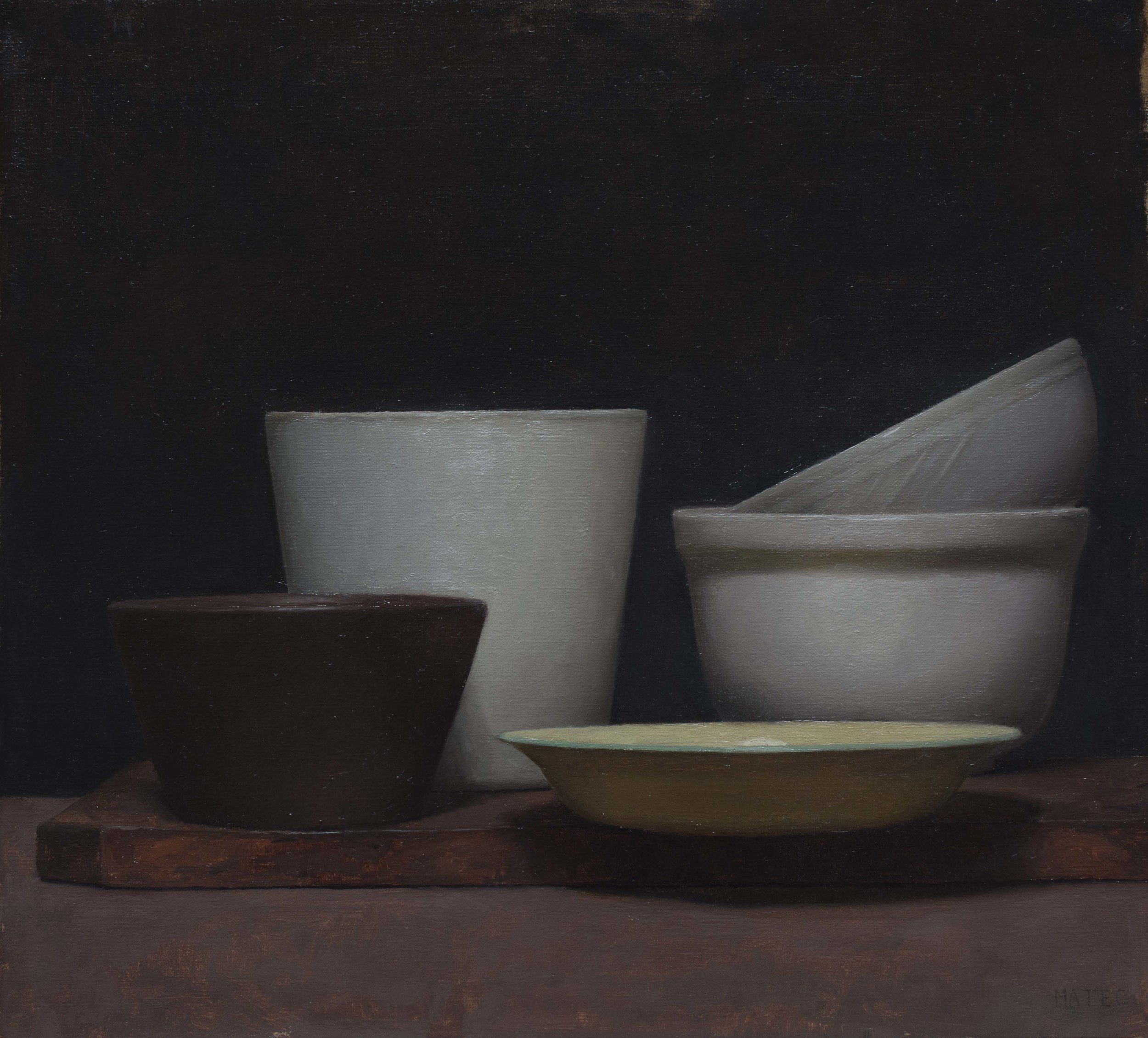 Empty Bowls. Oil on Canvas. 11x12