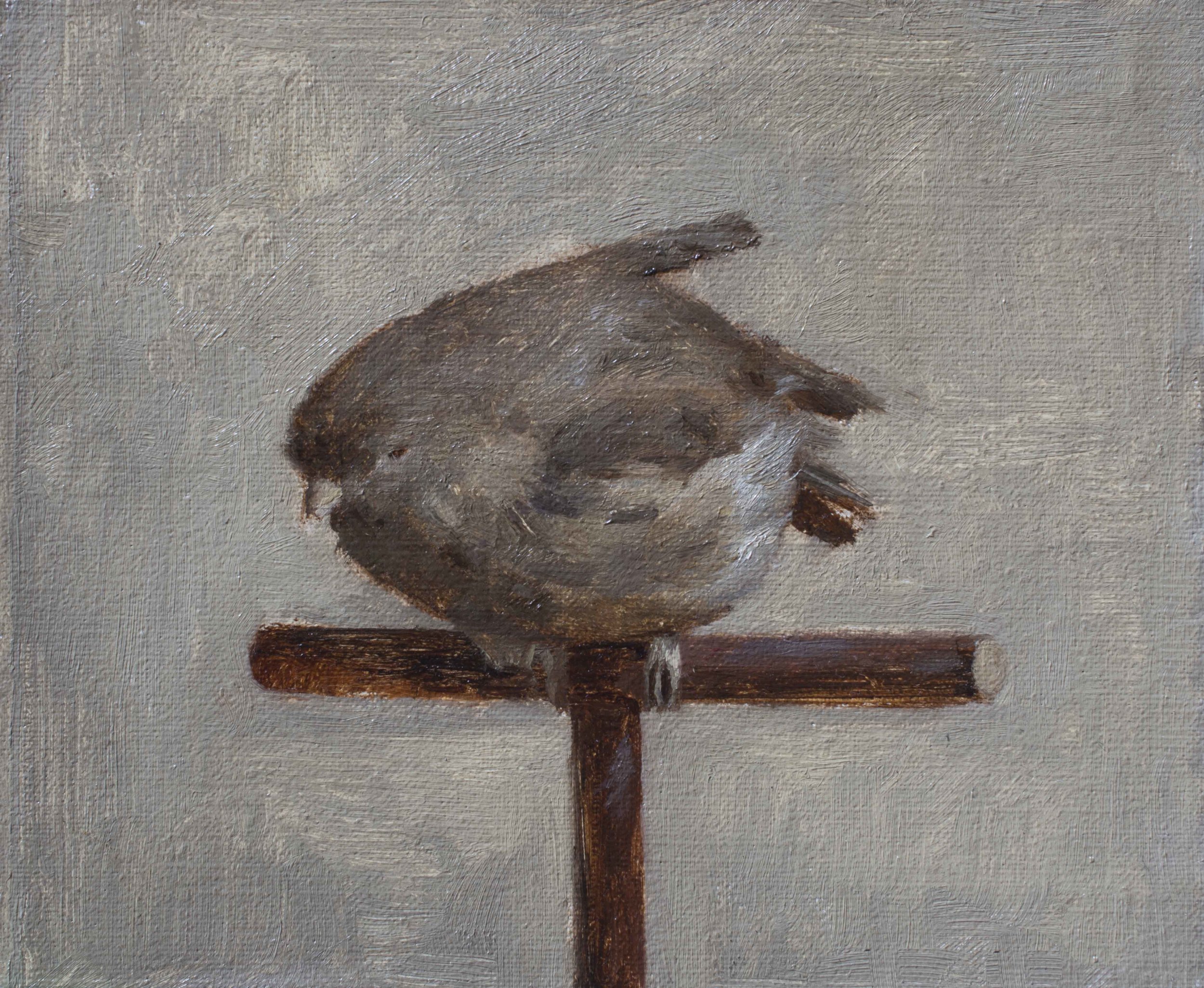 Little Sparrow. Oil on Panel. 4x5