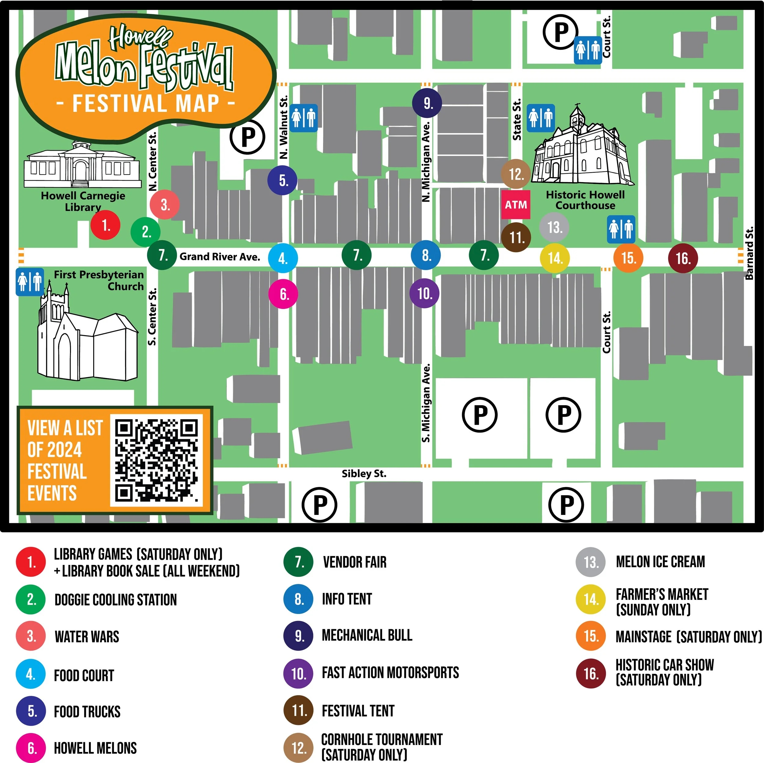 Festival Map — Howell Melon Festival