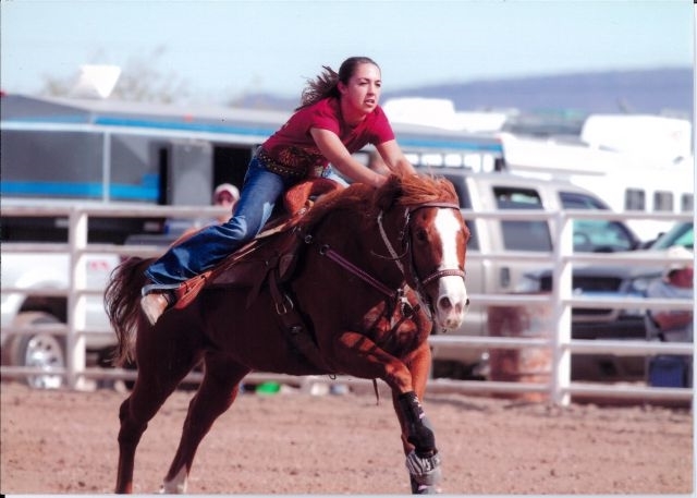 Frosty, the barrel horse